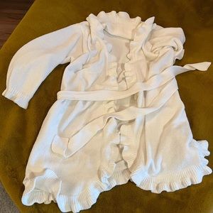 Softies by Paddi Murphy Chenille Long Robe Ruffles Womens Sz Large